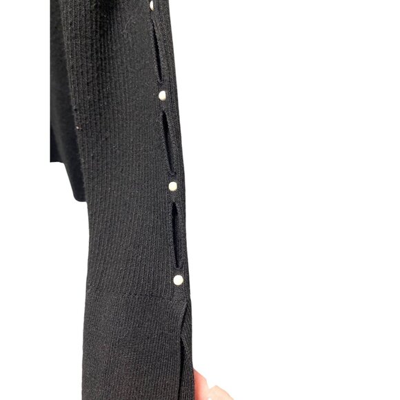 White House Black Market Off Shoulder Sweater Black Size SP - Picture 9 of 12